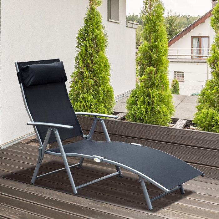 Arlmont & Co. Gloria Outdoor Metal Chaise Lounge & Reviews Wayfair